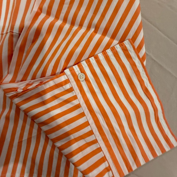 Polo by Ralph Lauren Orange and White Striped Women's Pajama Set - Picture 9 of 16